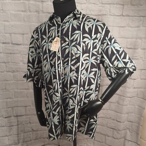  Vintage Campia Moda großes Hawaiihemd kurzärmlig passende Tasche für Herren neu mit Etikett - Bild 1 von 9