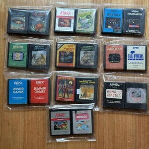 Atari 7800 2600 - Over 50 Games - 20 Cartridge Bundle Vintage Huge Collection - Picture 1 of 10