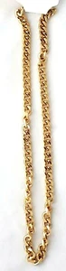 18K vergoldet 10mm Herren Kette 24 Zoll Halskette Schmuck - Bild 1 von 5