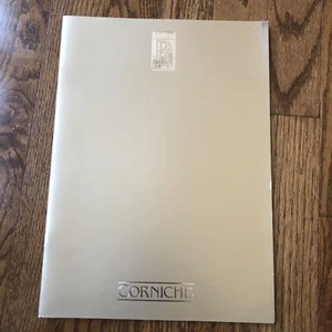 ROLLS ROYCE CORNICHE CONVERTIBLE 1982/84  FOLDOUT SALES Gold BROCHURE VTG - Picture 1 of 6