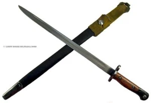 British P07 1907 SMLE 303 Sanderson Rare Parkerised Bayonet Scabbard Web Frog - Picture 1 of 19