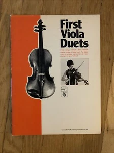 First Viola Duets Amsco Folk Songs Dances Classical VG SHEET MUSIC - Imagen 1 de 1