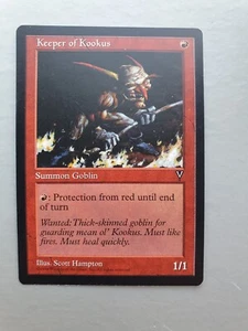 Keeper of Kookus, MTG Visions (1997), Common Red Creature NM - Picture 1 of 2