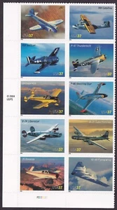 Scott #3916-3925a American Advances in Aviation Plate Block of 10 Stamps - MNH - Picture 1 of 1