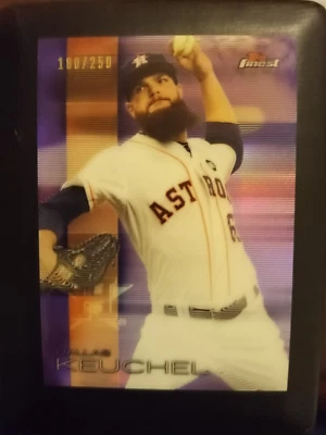 2016 Topps Finest Purple Refractor 180 /250 Dallas Keuchel #30 - Image 1 of 2
