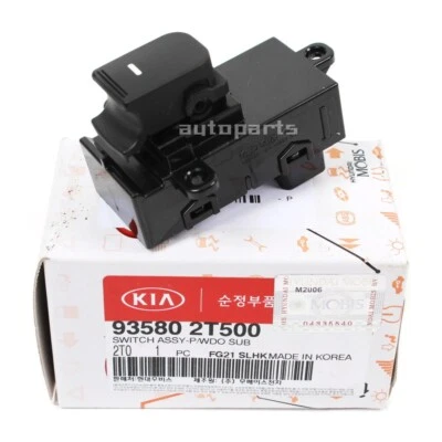 Interruptor de ventana eléctrica de puerta trasera original 935802T500 para Kia Optima 2014-2016 Foto 1 de 4