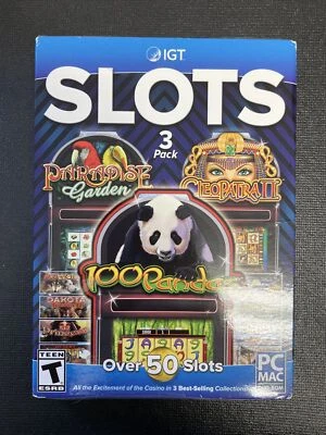 100 Pandas IGT Slots 3 Collection Pack PC/Mac DVDROM Over 50 Slots Sealed NEW - Image 1 of 4