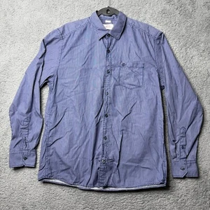 S Oliver Shirt Mens Large Blue Striped Long Sleeve Button Up - Picture 1 of 11