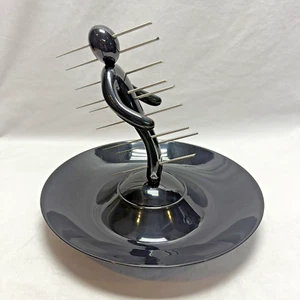 The Ex Voodoo Rafaele Iannello  10 Stainless Steel Skewer Black Serving Tray - Picture 1 of 10