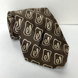 Giorgio Armani Cravatte Abstract Neck Tie 100% Silk Made Italy Tie Geometric AOP - Picture 1 of 10