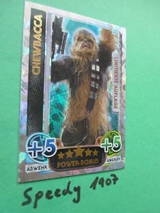Topps Force Attax Awakens Limited Edition Chewbacca limitiert Erwachen der Macht - Picture 1 of 1