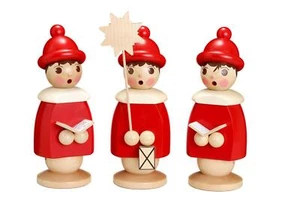 Miniaturfiguren 3 Kurrendefiguren rot Höhe 26cm NEU Weihnachten Figuren Kirche - Picture 1 of 1