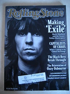  Keith Richards Rolling Stone Magazine May 27 2010 Issue 1105 + Black Keys/Ozzy - Picture 1 of 5