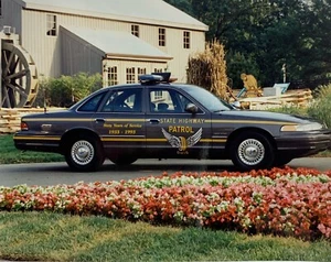 Vintage Ohio State Patrol Car Patch - 4x5 - Bundle - Collector - Picture 1 of 5