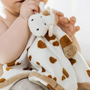 Teddykompaniet Båstad 13723 Baby Comforter Toy Blanket Cow Diinglisar White/brow