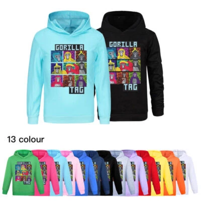 New Gorilla Tag Boys Girls Casual Hoodie Hooded Sweatshirt Tops Kids Xmas Gift