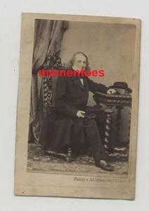 CDV Jüdisches Judentum Leopold Zunz (1794-1886) Portraitfoto - Bild 1 von 2