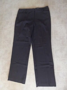 Covington Woman’s Stretch Vanessa Brown Dress Pants Size 14 Wide Leg * NEW - Picture 1 of 3