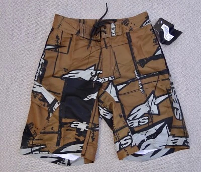 Nuevo Alpinestars Reverb Caqui NIÑOS Calzoncillos Boadshort Surf Playa Short SHRT-134 Foto 1 de 2