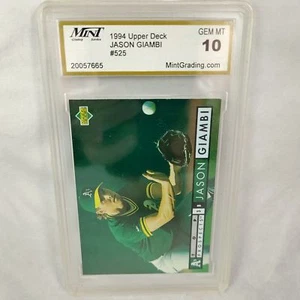 Tarjeta de béisbol graduada Jason Giambi 1994 Upper Deck #525 como nueva grado 10 - Imagen 1 de 2
