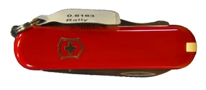 "VICTORINOX" 0.6163 RALLY 9 Functions Small 58 mm Swiss Pocket Knife - Picture 1 of 7