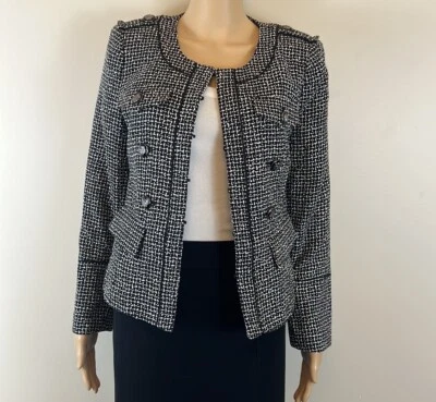 Generation Love Kristen Tweed Collarless Classic Feminine Blazer Size XS NWT - Image 1 of 4