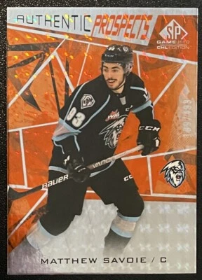 Matthew Savoie Rookie 2021-22 Upper Deck CHL SP Game Used #55 /499 (RC) Edmonton - Image 1 of 2