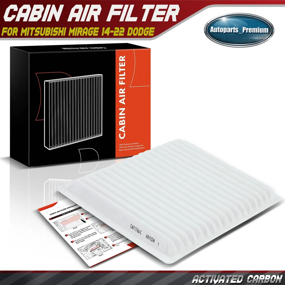 Filtro de aire de cabina para Mitsubishi Mirage 2014-2022 Mirage G4 17-22 Dodge Attitude Foto 1 de 4
