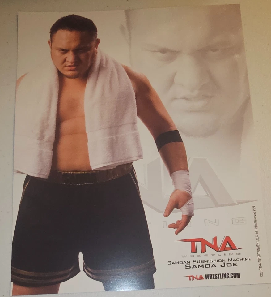 TNA 摔跤萨摩亚乔宣传照片冲击 WWE WWF WCW AEW — 第 1/1 张图片