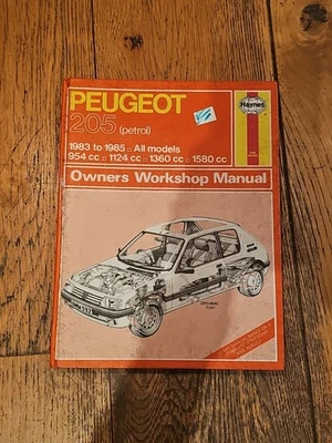 Peugeot 205 (Petrol) 1983-1991 Haynes Owners Workshop Manual - Image 1 of 2
