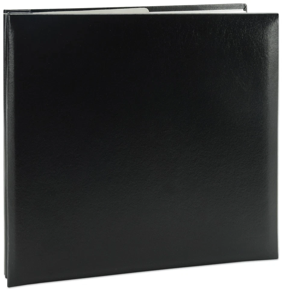 Pioneer MB88-61233  Leatherette Post Bound Album 8"X8"-Black - Image 1 of 1