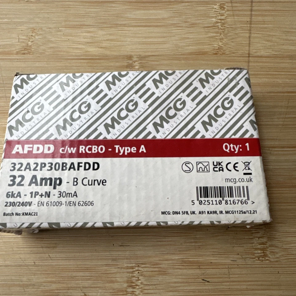MCG 16A 1P+N 1 module B Curve 6kA 30mA  AFDD (Come with RCBO Type A) - Image 1 of 3