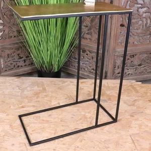 Nalora Gold Sofa Table Home Decor Luxury Table Side End Laptop - Picture 1 of 7