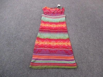 Ralph Lauren Sweater Dress Womens Petite S Colorful Pullover Preppy Lined NEW - Image 1 of 4