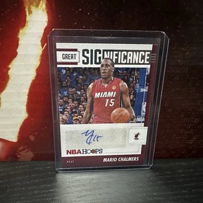 2021-22 Panini NBA Hoops Great Significance MARIO CHALMERS Auto #GS-MCH - Heat - Image 1 of 2