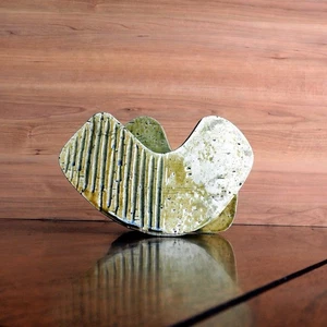 Vaso ceramica giapponese vintage anni 50 - Ikebana - design unico e colore calmo - Foto 1 di 22