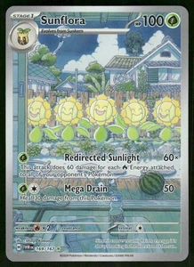 Sunflora 169/167 Ilustración Raro Holo Casi Nuevo Pokémon SV06: Mascarada Crepúsculo - Imagen 1 de 2