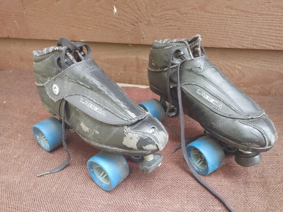 Patines Labeda G80 Accu Pro Series Talla 10 Cuero Negro Envejecimiento Foto 1 de 4