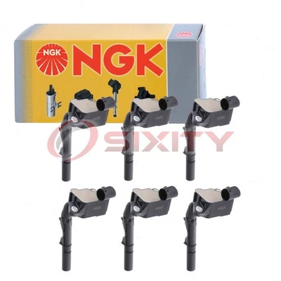 Bobinas de encendido NGK de 6 piezas para Mercedes-Benz GL450 2015-2016 3,0 L V6 bujía jx Foto 1 de 4