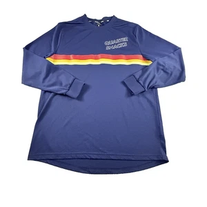 Nike SB Quartersnacks T-Shirt Herren Large Navy Blau Regenbogen DriFit L/S Mesh Trikot - Bild 1 von 13