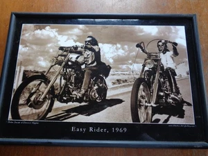 Easy Rider Movie 1969 Electric Art Framed Picture Print w/ Lights 12 x 18 - Picture 1 of 7