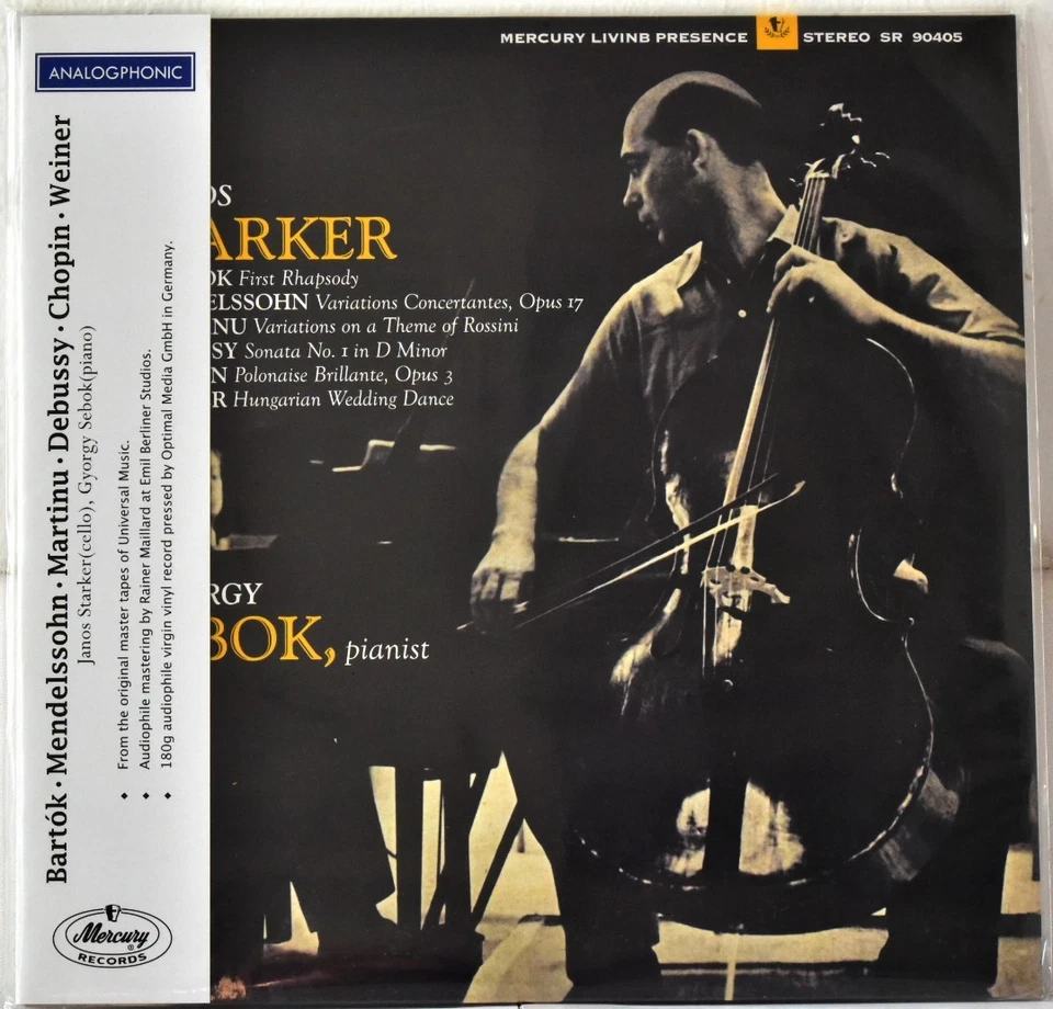 ANALOGPHONIC-MERCURY LIVING PRESENCE LP43187 Cello:STARKER / Piano:SEBOK 180g SS - Image 1 of 2