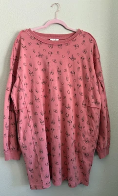 NUEVO Caballete Mineral Lavado Coral Cambio Vestido Bolsillos Sudadera Grande Pequeña Foto 1 de 4