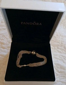 Pandora Multi-Strand Mesh One Station Clip Capture Bracelet 16cm - Picture 1 of 5