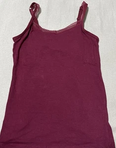 M&S COTTON RICH SECRET SUPPORT VEST IN ROWAN Size 10 - Picture 1 of 14