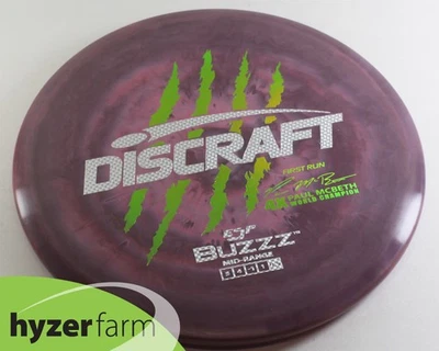 Discraft BRAND NEW FIRST RUN 4X CLAW MCBETH ESP BUZZZ 180.2g Hyzer Farm U16 - Image 1 of 2