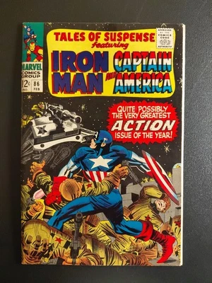 Tales of Suspense #86 (Marvel Comics febrero 1967) Fine-to Fine+ Foto 1 de 4