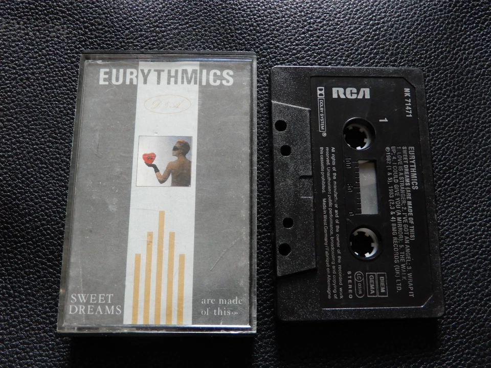 EURYTHMICS - SWEET DREAMS ARE MADE OF THIS - CASSETTE TAPE (LOVE IS A STRANGER) - Image 1 of 4