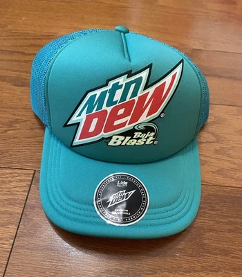 Mountain Dew Baja Blast Lids Exclusive Mtn Foam Trucker Adjustable Snapback Hat - Image 1 of 4