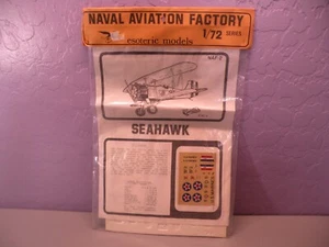 Modelos Esotéricos (NAF-2) Escala 1:72 Aviones Navales Fábrica Seahawk Nuevo de Lote Antiguo Sellado - Imagen 1 de 6
